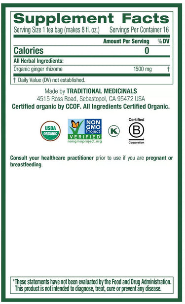 Ginger Tea - Organic - My Village Green